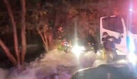 Los cuerpos de emergencia realizaron las maniobras necesarias para rescatar a ambas personas