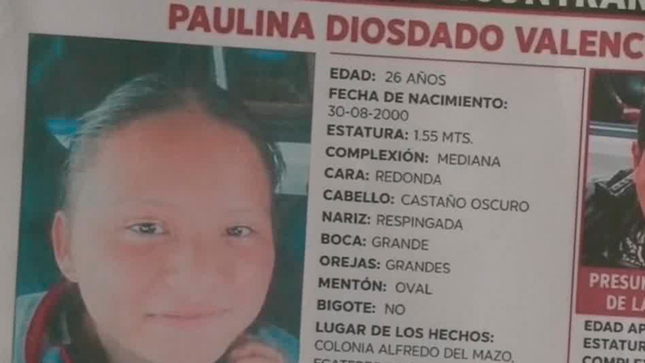 Familia de Paulina Diosdado teme que joven desaparecida sea víctima de trata
