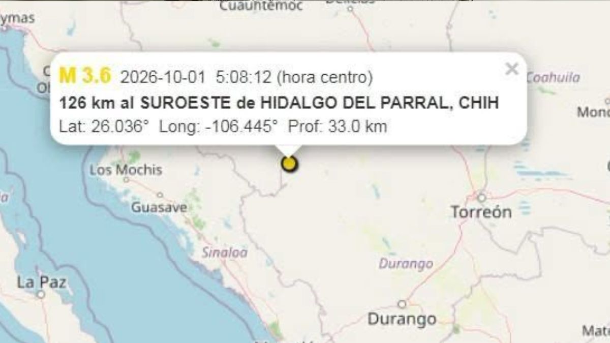 En los límites con Chihuahua, la región de Guanaceví ha registrado anteriormente sismos leves de hasta 4.5 grados.