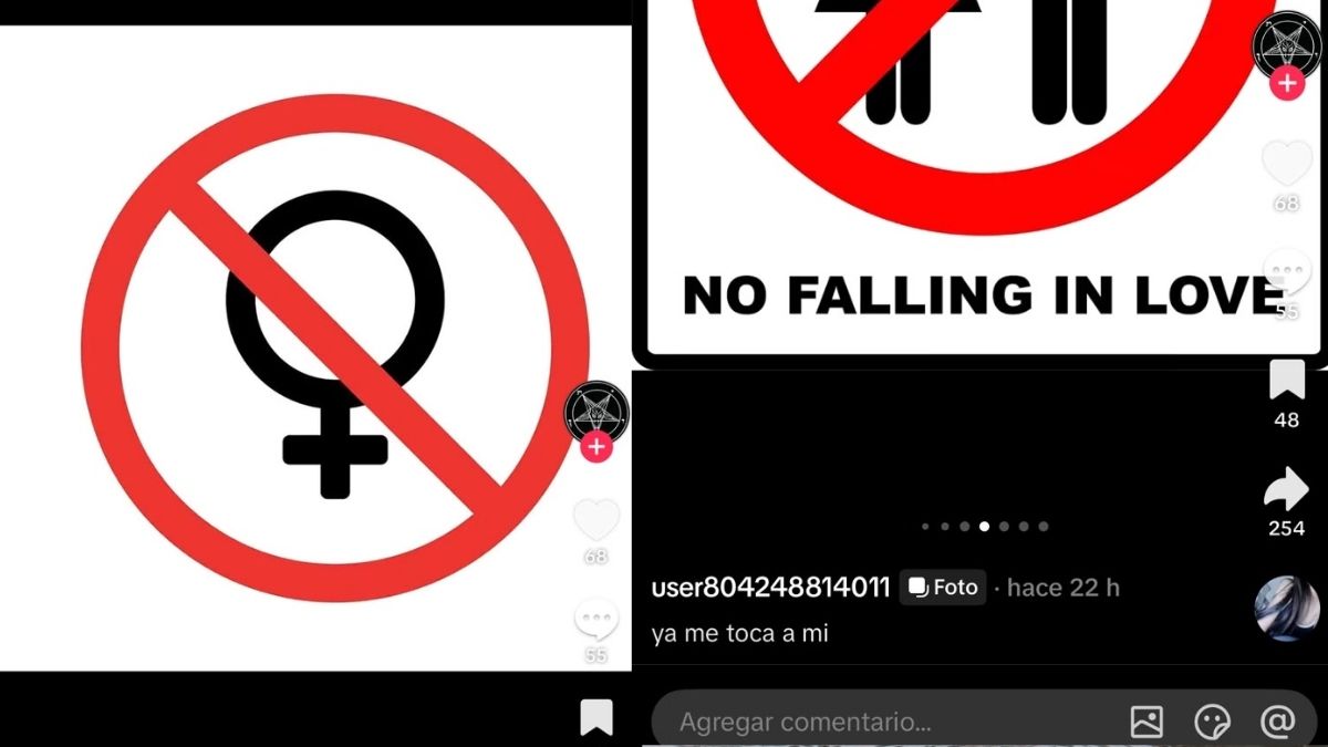 Los menores compartieron contenido con tendencias misóginas.