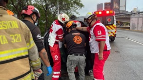 El incidente dejó el saldo de una persona lesionada.| Pedro Delgado