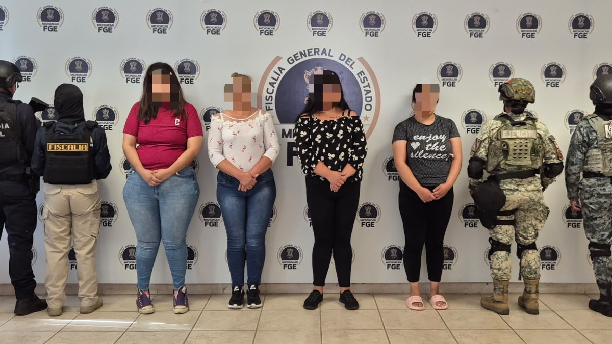 Las detenidas fueron identificadas como Leslie Marlene ‘N’, Alina Yazmín ‘N’, Olivia ‘N’ y María Teresa ‘N’