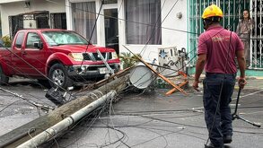 El poste se encontraba en la colonia Felipe Carrillo.