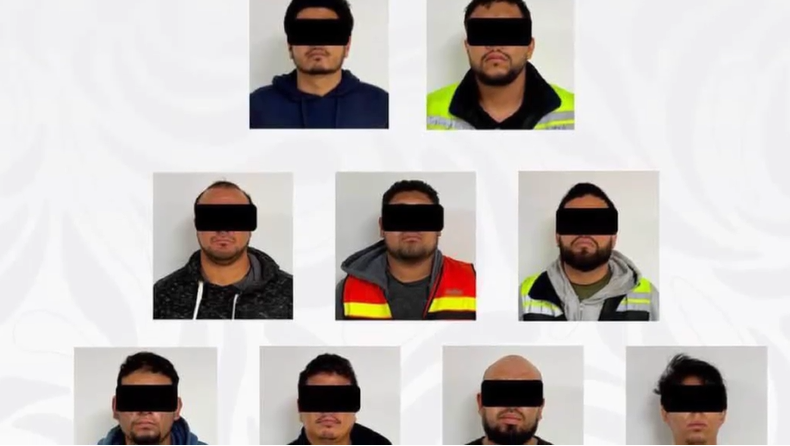 En el operativo se detuvieron a nueve hombres. | Fiscalía General del Estado