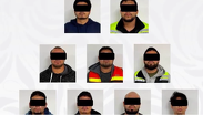 En el operativo se detuvieron a nueve hombres. | Fiscalía General del Estado