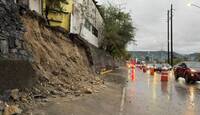 El punto de reducción se encuentra un par de metros antes de llegar a la zona del deslave