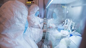 Trabajadores del Instituto de Investigación Antipeste de Irkutsk de Siberia y Lejano Oriente