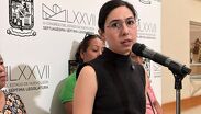 La Alcaldesa de Zuazua, Deyanira Martínez.| Kevin Recio