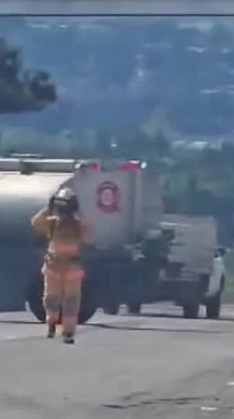Derrame de ácido en Carretera a Chapala causa cierre vial en Ixtlahuacán de los Membrillos