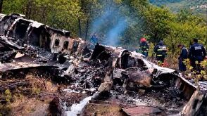 El desplome de la aeronave provocó la muerte de piloto y copiloto.