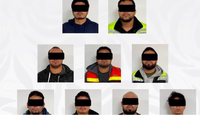 En el operativo se detuvieron a nueve hombres. | Fiscalía General del Estado