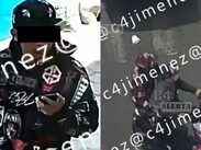 La huida y ataque de 'El Greñas' quedó grabada en video.