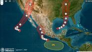 El avance simultáneo de dos sistemas tropicales provocará precipitaciones torrenciales en el sur y Golfo de México.