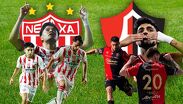 Choque entre el Atlas y el Necaxa en el Estadio Victoria
