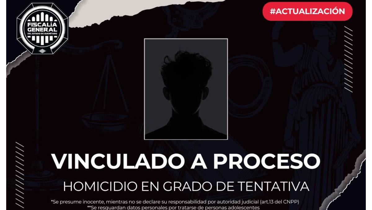 Menor es vinculado a proceso por agresión registrada el pasado 30 de septiembre