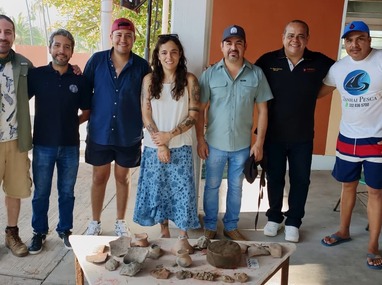 Las piezas quedaron al descubierto tras el paso de huracanes por el Pacifico. | INAH
