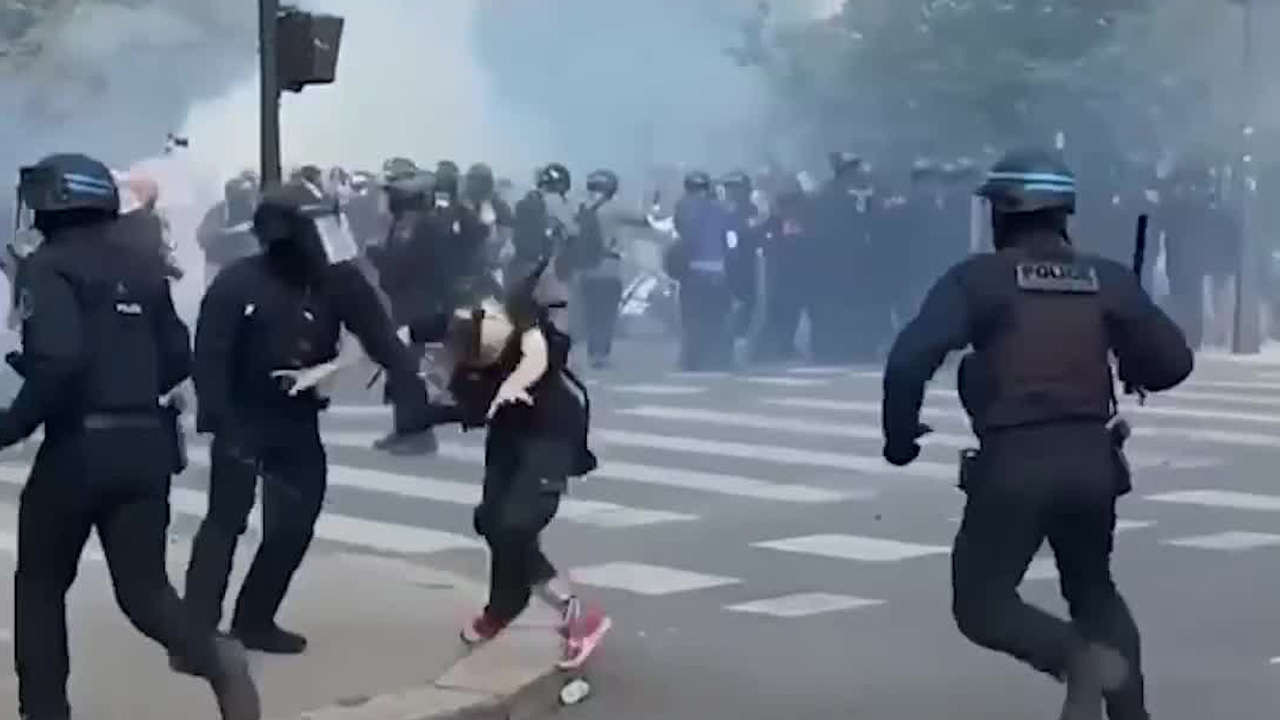 Protestas estudiantiles masivas y violentas continúan en Francia