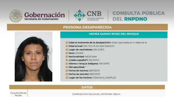 Yadira señaló que actualmente residía en la colonia Santa Lucía.