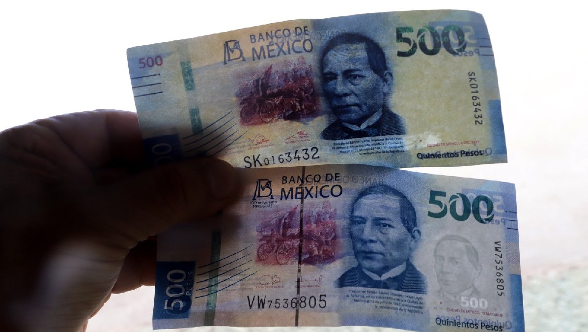 Es importante revisar el reverso del billete.