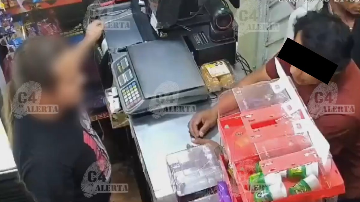 Hombres protagonizan riña en tienda de Guadalupe Proletaria, alcaldía GAM.