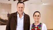 Mauricio Kuri y Claudia Sheinbaum.