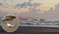 Técnicos ambientales localizaron recubrimientos y aislantes a lo largo de cinco kilómetros de playa.