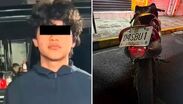 Detienen a joven de 20 años con motocicleta robada en el centro de Monterrey