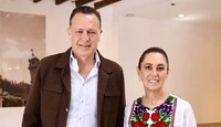 Mauricio Kuri y Claudia Sheinbaum.