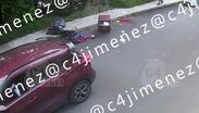 Wendy fue embestida por automovilista cuando realizaba su mudanza.
