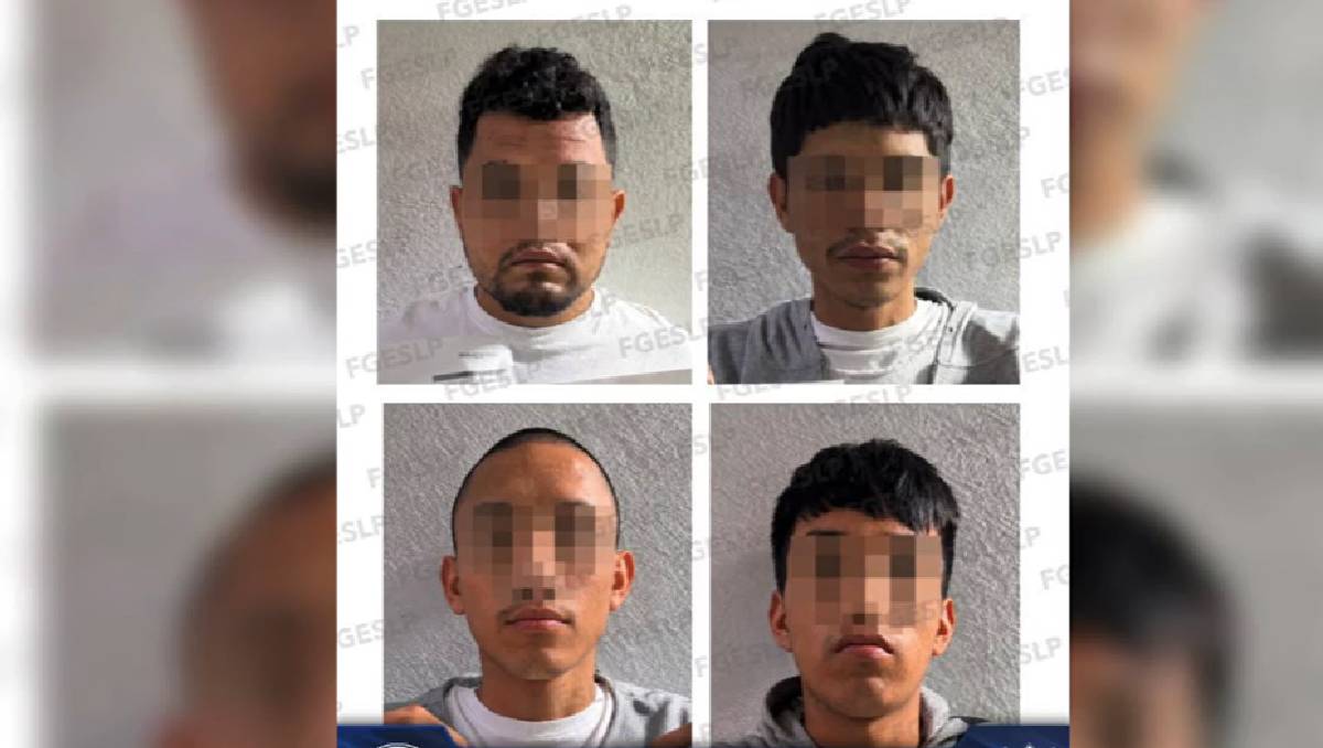 Los detenidos fueron identificados como Diego “N”, Mariano “N”, Yahir “N” y Francisco “N”,
