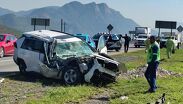 El impacto fue tan brusco que la camioneta quedó destruida.| Especial