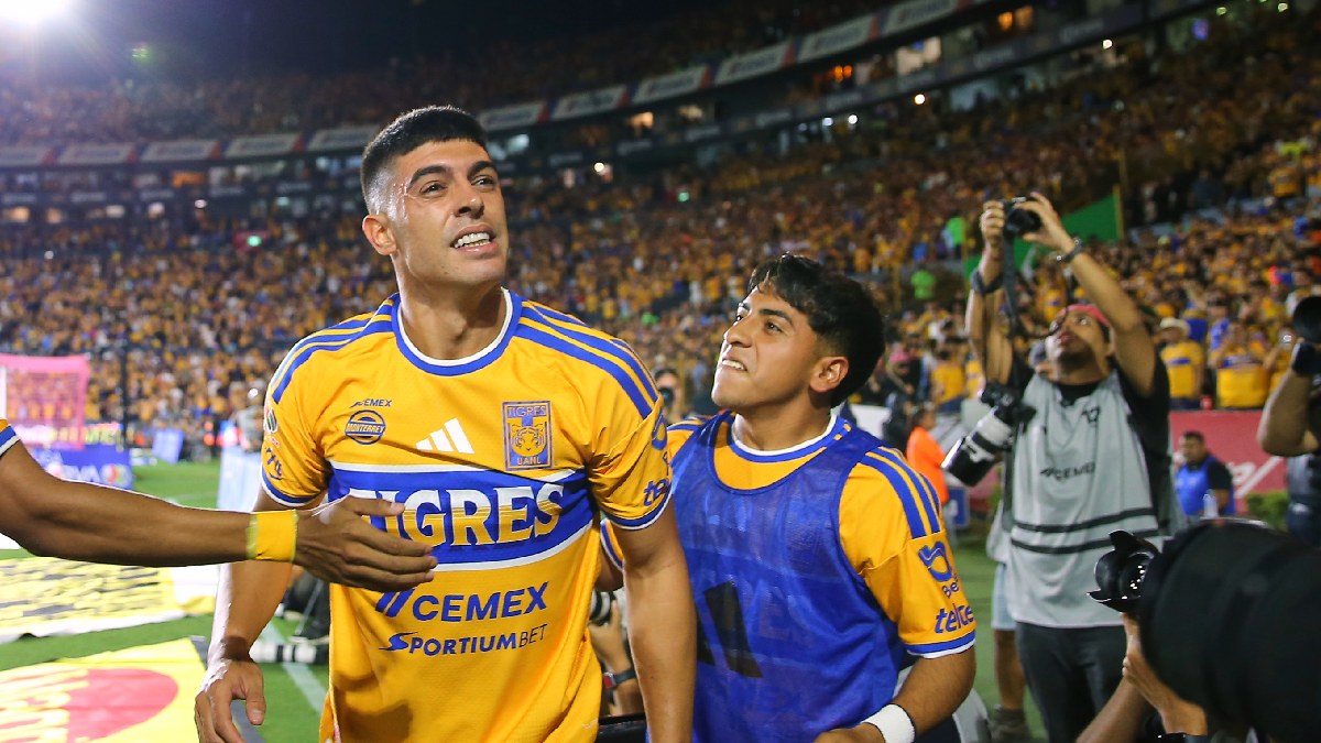 Juan Brunetta mancó un doblete en la victoria de Tigres sobre Toluca.
