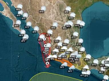 Simón se intensificó a categoría 3 en la escala Saffir Simpson. | Conagua