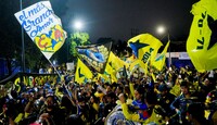 Afición del América en el partido contra Rayados