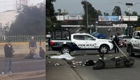 Elementos de Seguridad Vial de la demarcación acudieron al lugar de los hechos.