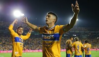 Juan Brunetta marcó un doblete en el último partido de Tigres ante Toluca.