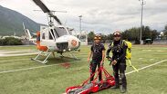 Movilizan helicóptero para rescatar a dos hombres en el Cerro de la Silla.