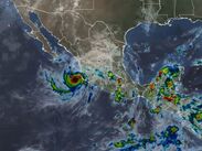 Imagen satelital del huracán Simon en el reporte de las 22:00 h del 11 de octubre |Coordinación Nacional de Protección Civil