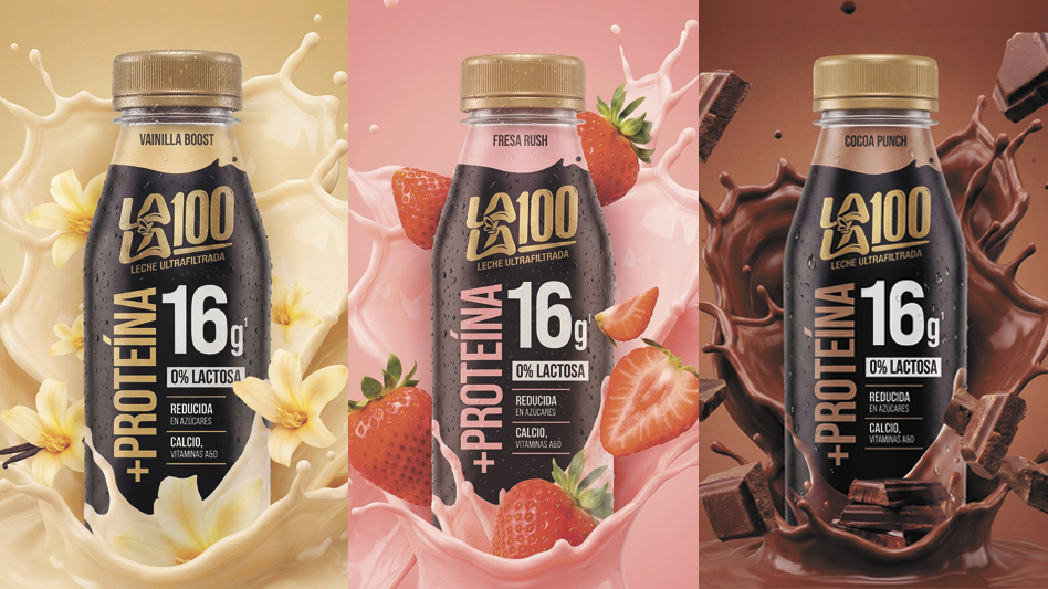 El resultado es una leche saborizada ahora con 16 g de proteína de alta calidad, por envase de 330 ml, en sabores vainilla, fresa y chocolate.