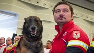 "Rex"y el voluntario Daniel Hernández conformaron el binomio de rescate de la Cruz Roja Delegación Ciudad de Puebla | Cruz Roja Mexicana