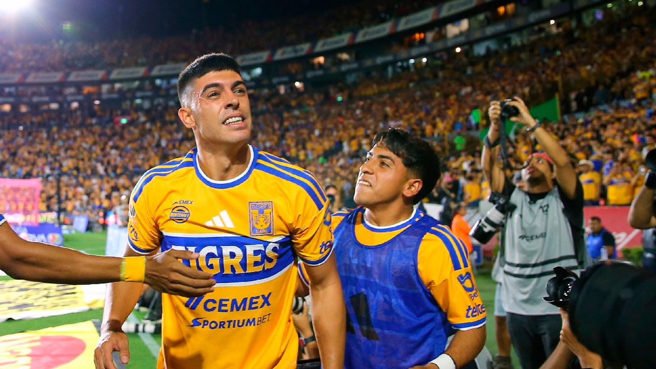 Tigres sorprende y derrota 3-2 al Toluca con doblete de Brunetta. Futbol al día, 10 de octubre de 2026