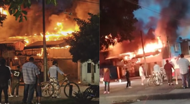 Vecinos reportaron el fuego y humo provenientes del lugar. | Redes Sociales