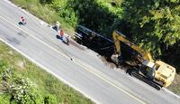 Comienzan construcción en la carretera El Grullo–Ciudad Guzmán por deslaves tras huracán Simon.