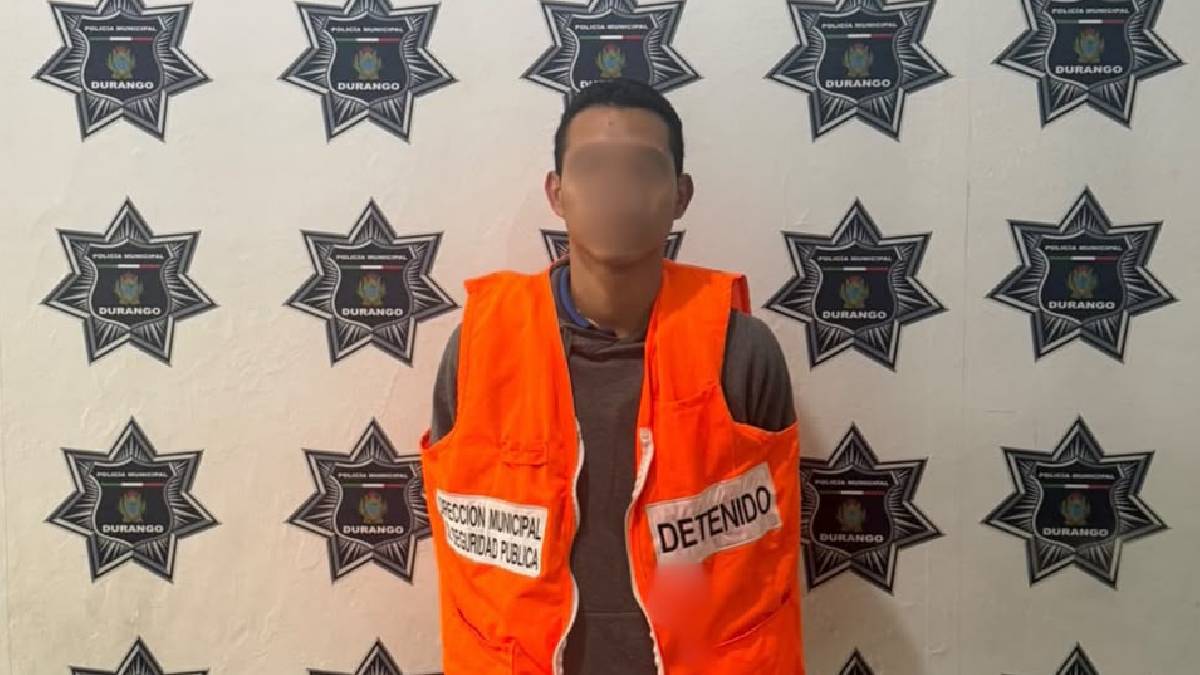 El detenido fue puesto a disposición de la Fiscalía General del Estado de Durango.