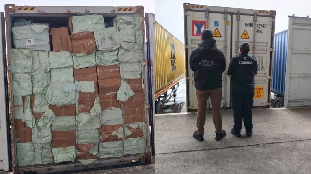 El material se detectó tras identificar un contenedor sospechoso.