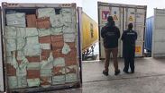 El material se detectó tras identificar un contenedor sospechoso.