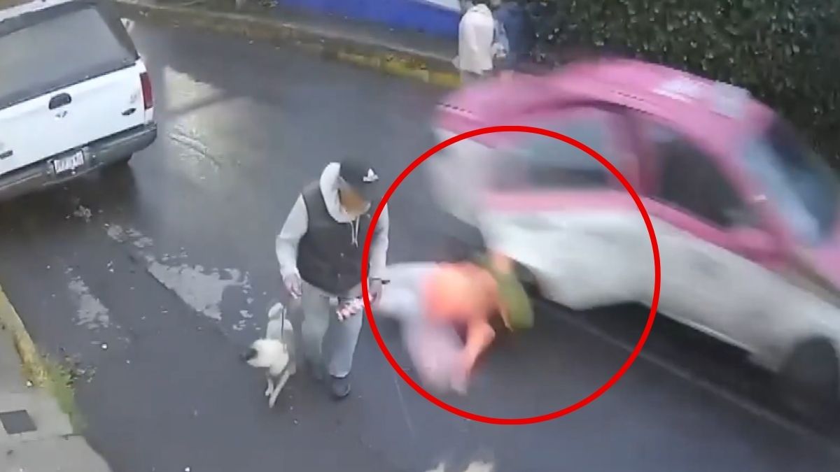 Mujer salta de taxi en movimiento para evitar asalto en CdMx.