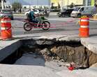 Autoridades municipales acordonaron la intersección de Camino Real y Las Torres.