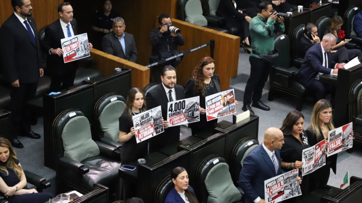 Bancada del PAN en el Congreso local.| Luis Guerra