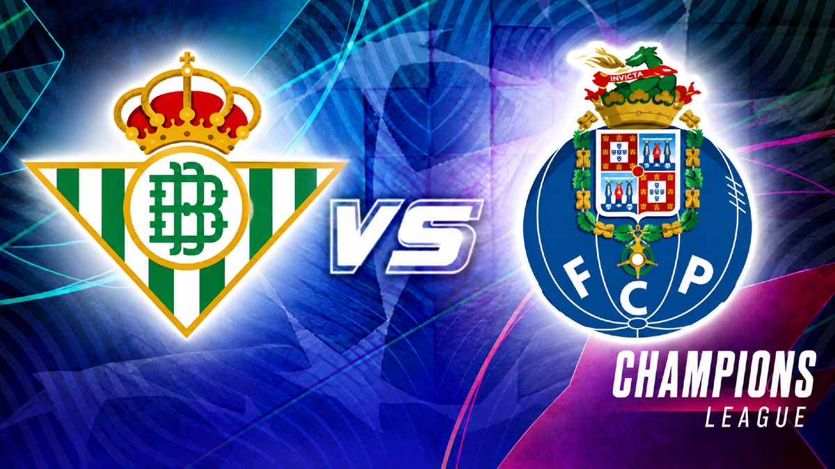 El Betis y el Porto se enfrentan en la Jornada 2 de la Champions League 2026/2027